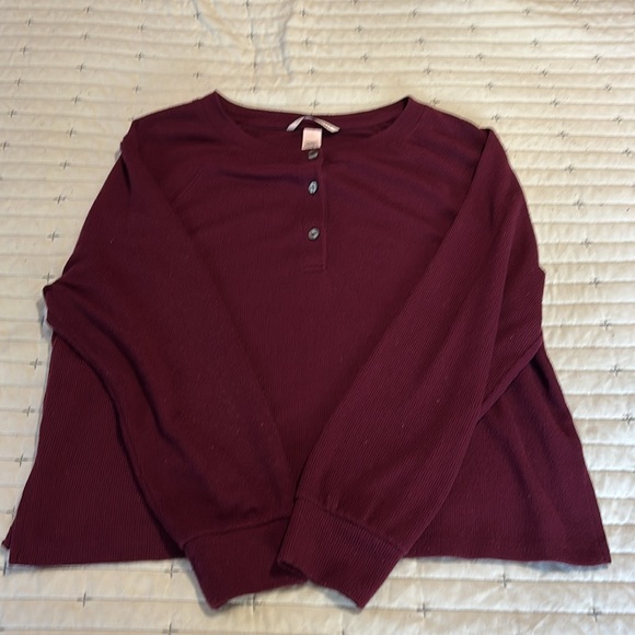 Victoria's Secret Burgundy Pajama Set - Picture 3 of 7